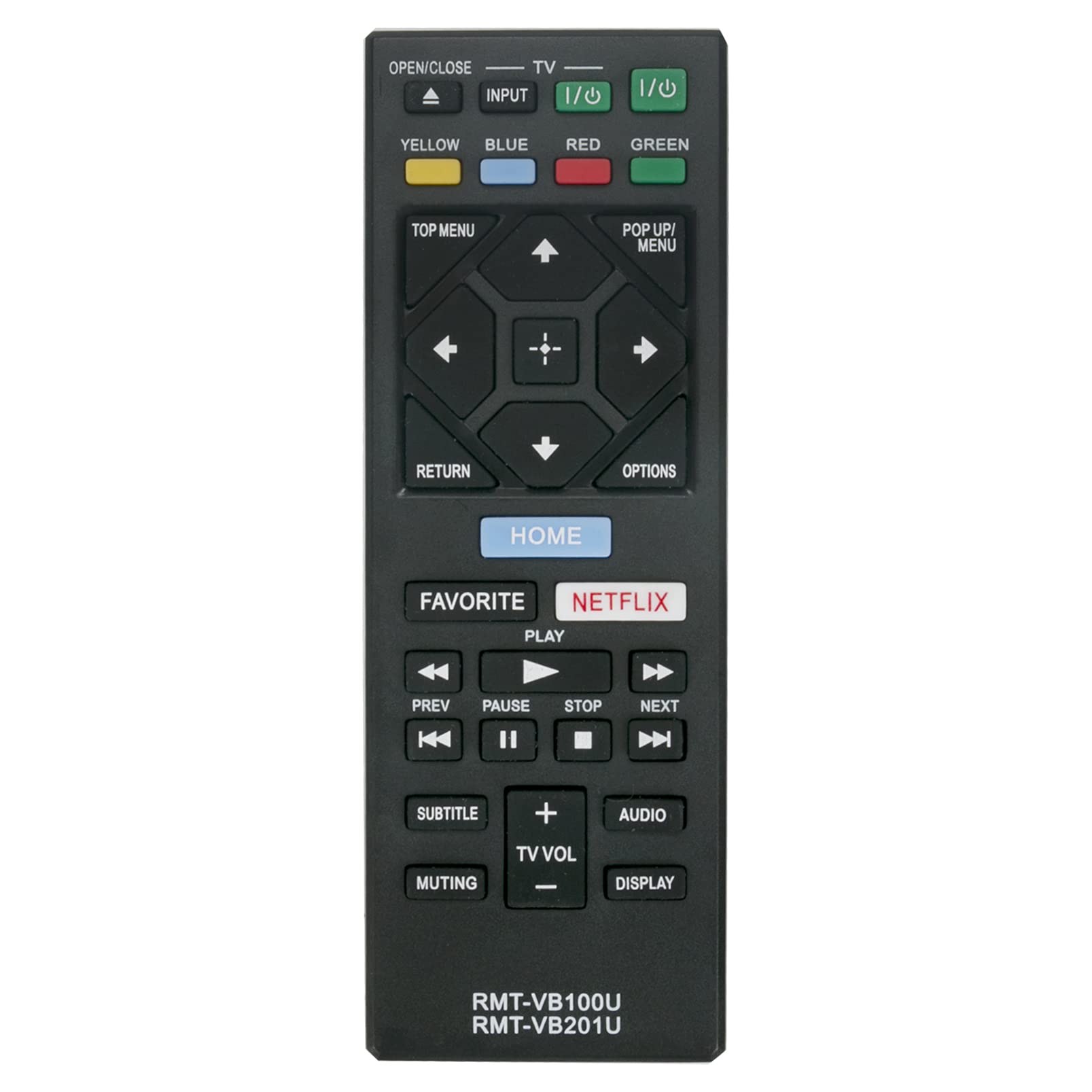 ALLIMITY RMT-VB100U RMT-VB201U Remote Control Replace fit for Sony Smart Blu-ray Player BDP-S1500 BDP-S1700 BDP-S2500 BDP-S2900 BDP-S3500 BDP-S3700 BDP-S4500 BDP-S5500 BDP-S6500 UBP-X700
