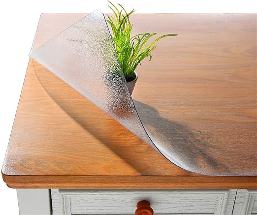 Amazon Com Hy2 24x36 Inch 1 5 Mm Crystal Clear Waterproof Table Pad Plastic Rectangular Vinyl Mat Anti Scratch And Heat Resistant Suitable For Family Dining Room Home Kitchen