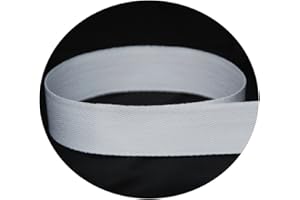 THE RIBBON FACTORY USA Made 5/8" White Cotton Twill Tape - 72 Yards - Light Weight - (Multiple Widths & Yardages Available)