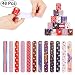 48pcs Slap Bracelets Party Favors 12 Different Designs with Patriotic USA Flag Stars Slap Bands