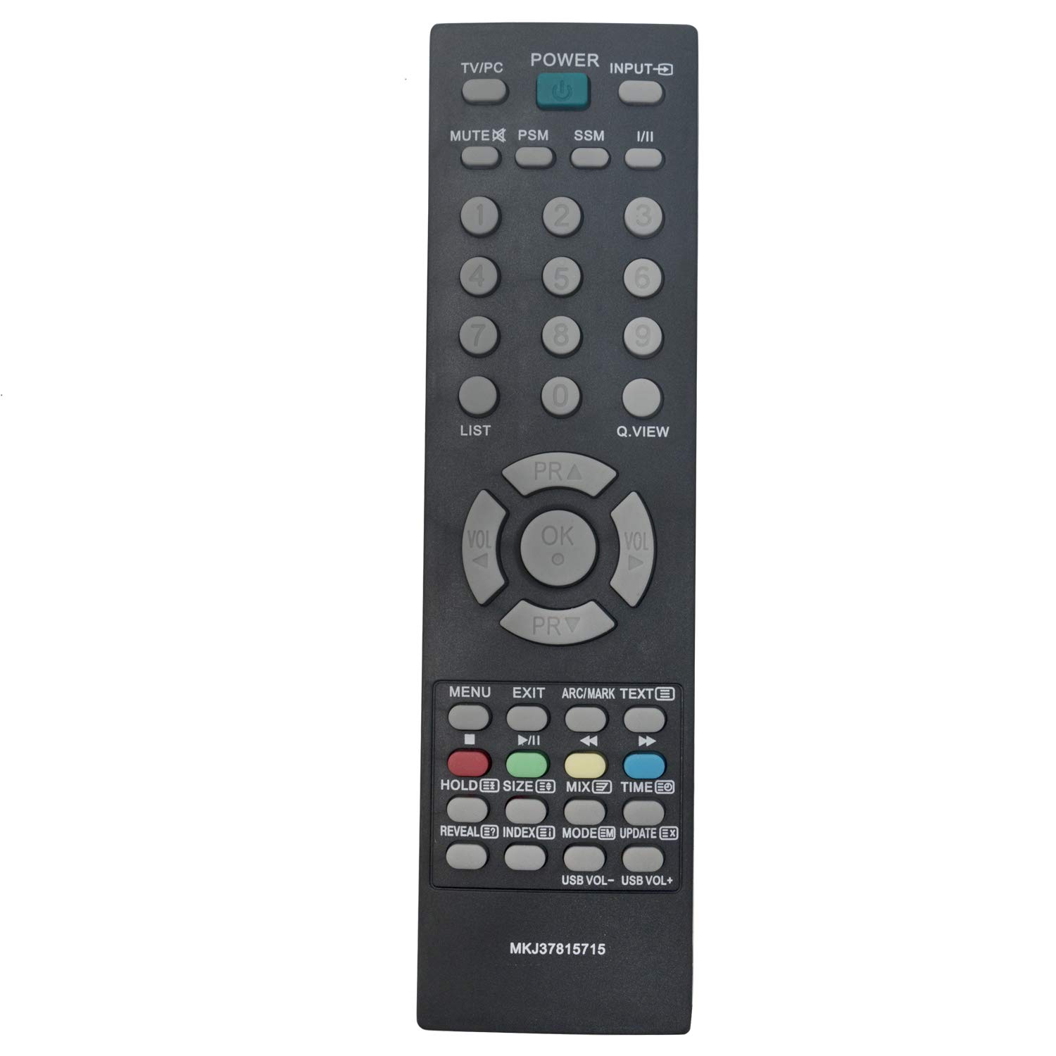 MKJ37815715 Replace Remote Control - VINABTY mkj37815715 Remote Replacement for LG 15LS1R 20LS2R 26LC51 32LC51 37LC51 42LC51 26LC42 32LC4237LC42 32LC52 MKJ 37815715 TV