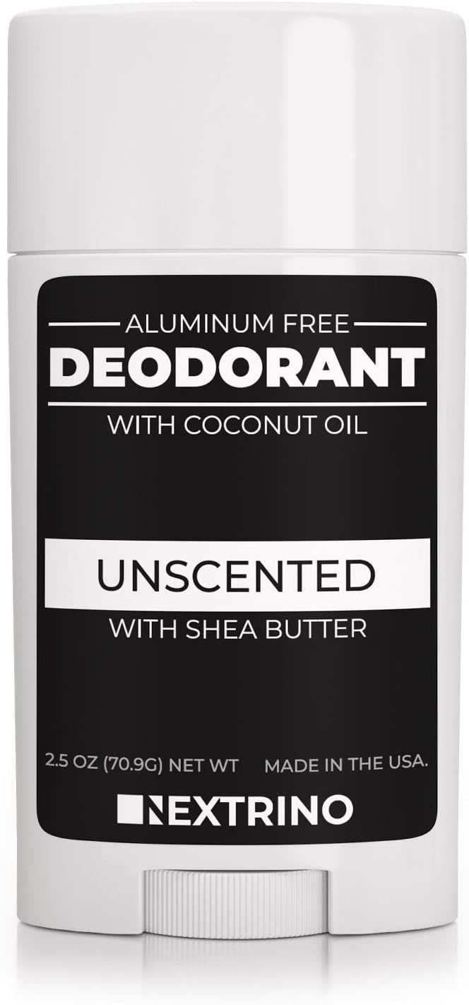 Aluminum Free Deodorant - Made in the USA with Coconut Oil & Essential Oils for Women and Men - Unscented