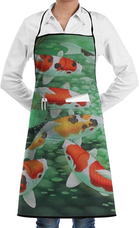 Amazon Diyabc 鯉 鯉の池耐性 調節可能 洗濯機洗い可 快適 お手入れ簡単 エプロン 28 3 X 5インチ 52 X 72 Cm エプロン オンライン通販