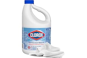 Disinfectant Germicidal Bleach Cleaner, 121oz | Deodorizing Bleach Concentrate, 1 Gallon + Daley Mint Towel | Disinfectant Bulk Refill for Laundry, Linens, Floors, Bathroom, Commercial