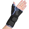 Velpeau Carpal Tunnel Wrist Brace with Thumb Stabilizer Night Support, Completely Stabilizes Wrist Thumb Joint, Pain Relief for Tendonitis, De Quervain's Tenosynovitis, Arthritis (Reg, Left Hand-L)