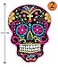 3 inch Mexican Sugar Skull Phone Sticker Version 27 - Día de los muertos - Day of the Dead Sticker Decal