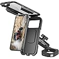 Hamdril UTV Phone Mount with Waterproof Protector, 360 Degree Adjustable Holder, Compatible with 1.5-2inch Roll Bar， SXS/Polaris RZR 900 1000 XP/Can-am for 4.0"-6.3" Cell Phone