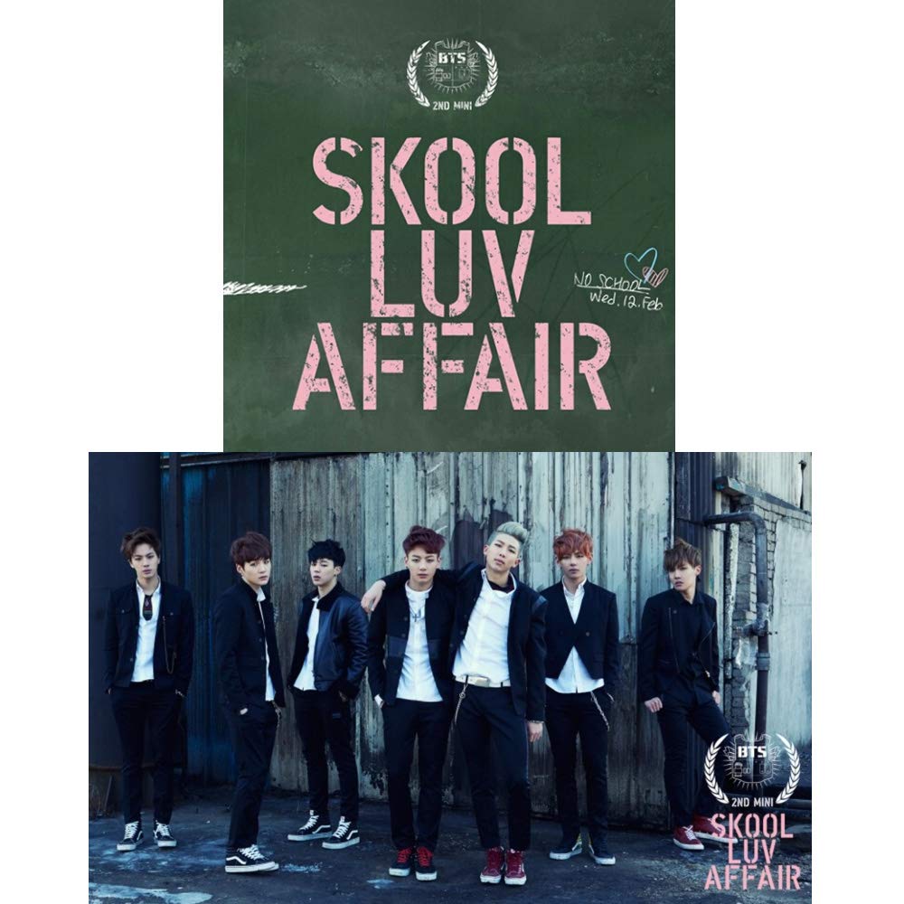 BTS Skool Luv Affair 2nd Mini Album Bangtan Boys CD+Photobook+Photocard+Gift (Extra 6 Photocards and 1 Double-Sided Photocard Set)