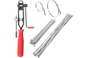 CV Boot Clamps ATV,Adjustable Stainless Steel Axle Boot CV Joint Bands - Auto Accessories for Car Enthusiasts Mechanical Hobb