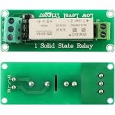 JESSINIE 5V 1 Channel Solid State Relay Module, Low Level Trigger, 5A DC Control for Raspberry Pi