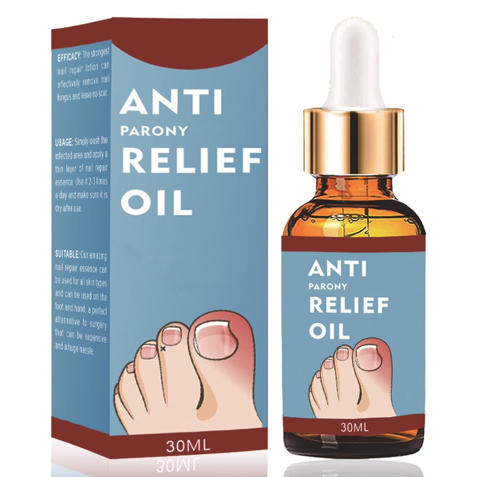 Ingrown Toenail Drops, 30ml Ingrowing Toenail Liquid, Toenail Relief Oil, Correction Ingrown Toenail Softening Drops for Damaged Discolored Thick Nail