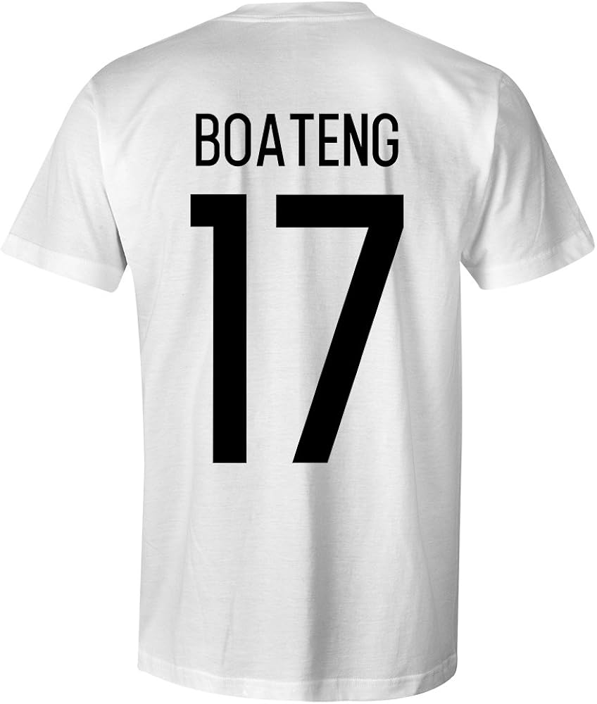 Jerome Boateng 17 Germany International Kids Football T Shirt White Black Amazon Co Uk Clothing