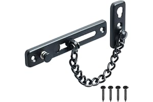 Sayayo Safety Chain Door Lock, Stainless Steel Security Door Chain, Security Door Lock Latch Chain Door Guard, for Bedroom, I