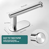 YUET Self-Adhesive Toilet Paper Holder SUS-304 Stainless Steel Brushed view 4