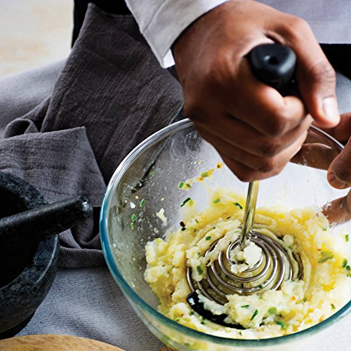 Dreamfarm Smood OnePress Spring Coil Potato Masher with Silicone Pot