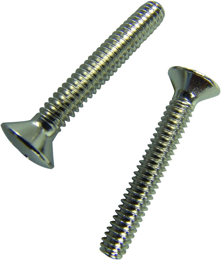 Danco 88933 Tub/Shower Overflow Plate Screw, Chrome Plumbing Fixture