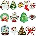 13 Piece Christmas Embroidery Patches On Or Sew On Patches Applique