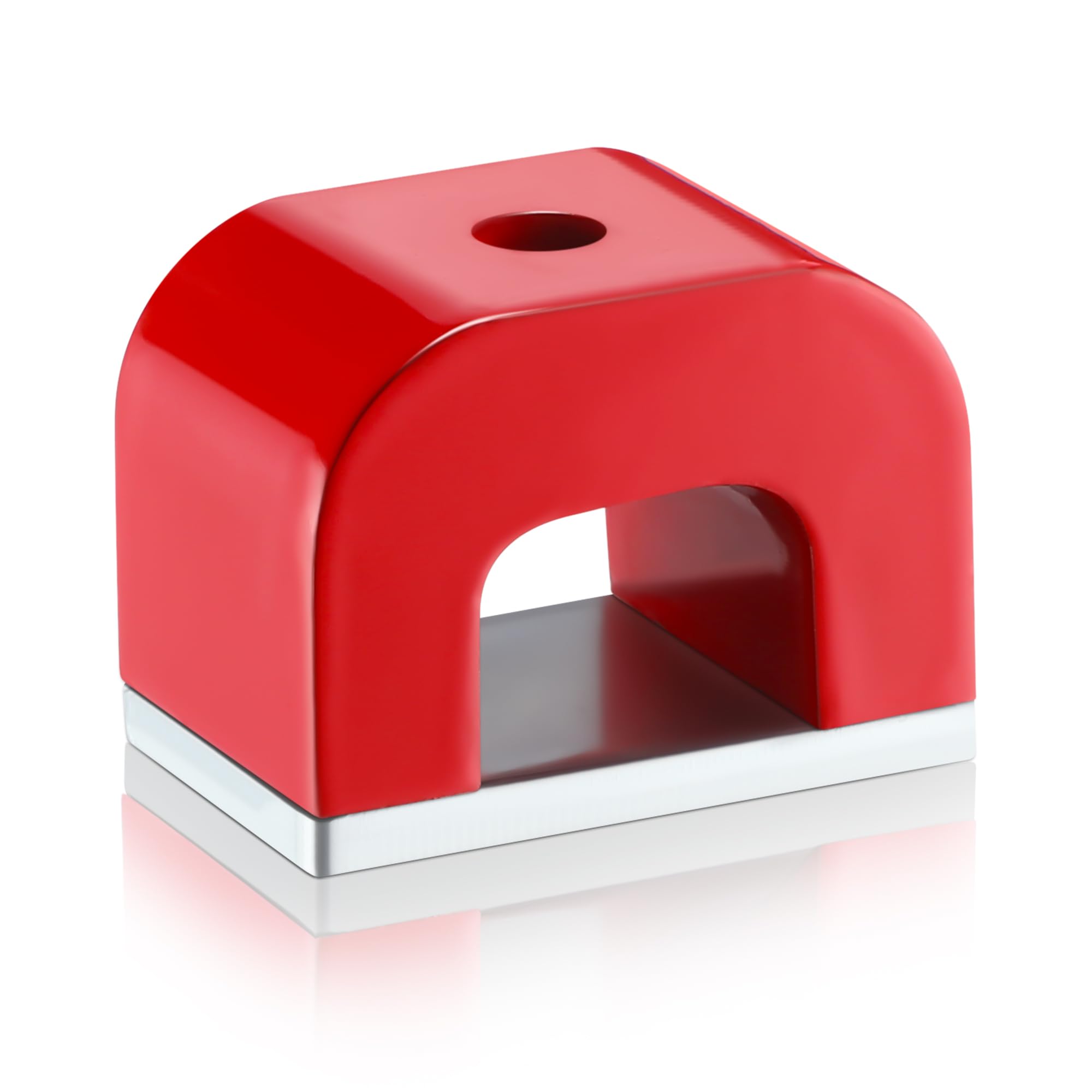 Photo 1 of Horseshoe Magnet Powerful U Shaped Magnet for Experiments, Construction, Work as Fishing Magnet or Doing Velvet Nail(13 lb Pull)
