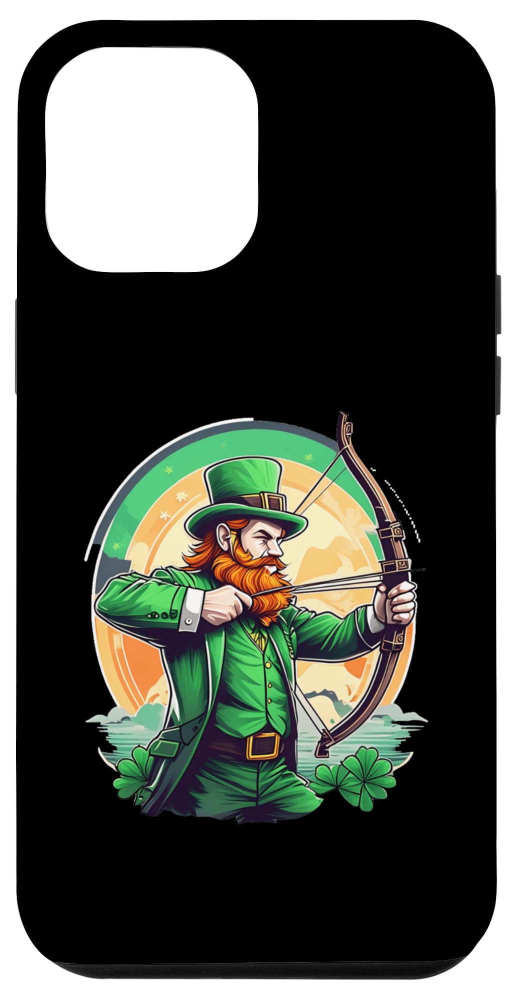 iPhone 15 Pro Max St. Patrick's Day Shamrock St Paddy's Day Archery Case
