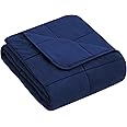 yescool Weighted Blanket (5 lbs, 36" x 48", Blue) Cooling Heavy Blanket for Sleeping Perfect for 40-60 lbs, Throw Size Breathable Blanket with Premium Glass Bead, Machine Washable
