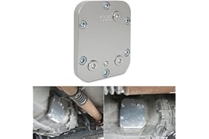 MOTOQUEEN 3 ports PTO Cooler Cover 1/8 NPT For Dodge Ram 1/8 NPT 1500 2500 3500 4000 4500 PTO Oil Cooler Cover G56 Transmission Corrects Fluid Level