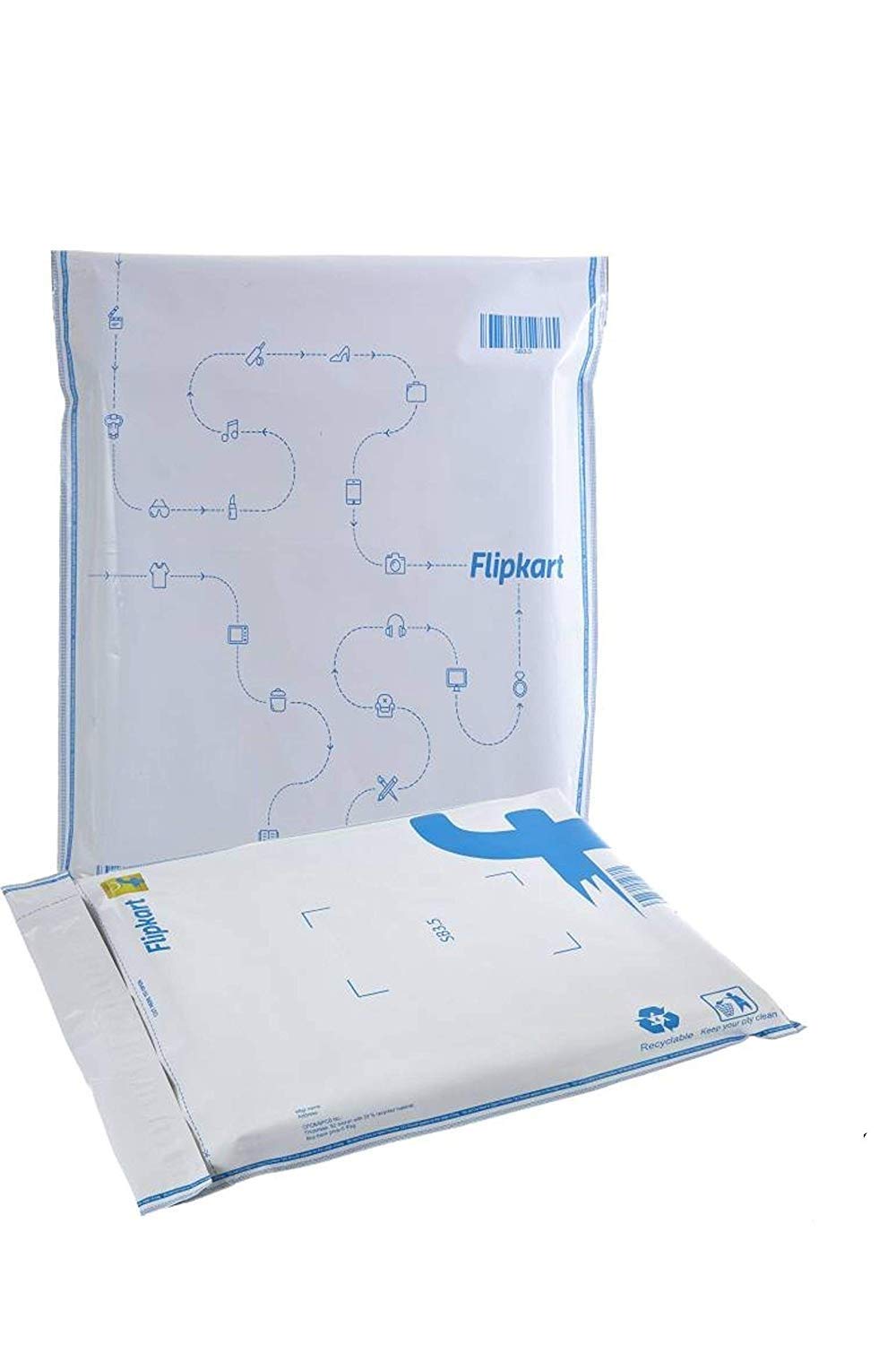 flipkart yellow security courier bags