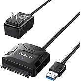 UGREEN SATA to USB 3.0 Adapter Cable for 3.5 2.5 Inch SSD/HDD Hard Drive Reader SATA III Hard Drive Disk Converter Support UA