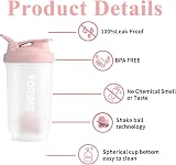 Pubiao Shaker Protein Cup 500 ml Pink with Mixer Ball Dual Mix view 3