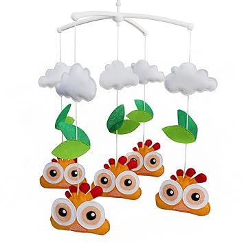 Amazon Com Cute Bed Toy Cartoon Gift Nursery With Baby Crib Mobile Colorful Decor Baby