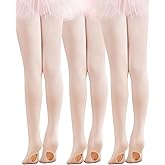 Dayrose Ballet Tights for Girls & Women, 60D Ultra Soft Convertible Transition Tights for Ballet Dance, Gymnastics
