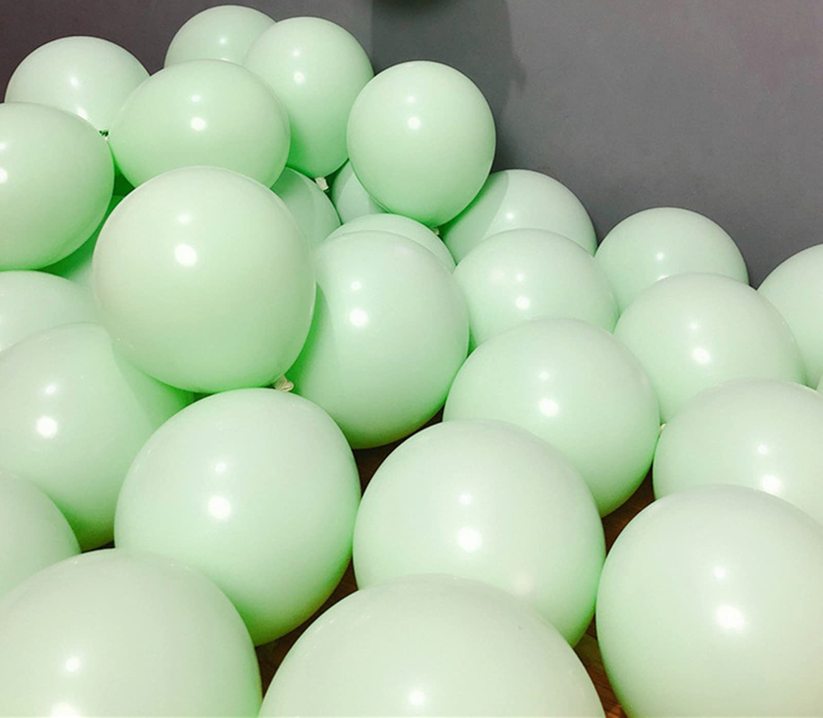 100 Pcs 5 Inch Green Mini Macaron Pastel Latex Balloon,Romantic Baloon Decorative Latex Balloons for Valentines Baby Shower Birthday Party Wedding Engagement Anniversary Xmas Festival Decor Supplies