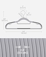 SONGMICS 30 Pack Plastic Hangers Non-Slip 0.5 cm Thick 42 cm view 6