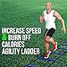 Yes4All Speed Agility Ladder with Carry Bag – Multi Choice: 8, 12, 20 Rung