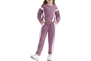SANMIO Toddler Girl Clothes 2 Piece Outfits Fashion Sweatshirts+Sweatpants Long Sleeve Tracksuit Clothing Set Size 3-12Y