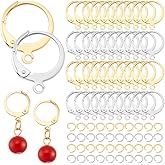 PH PandaHall 200pcs 24K Gold Plated Earring Hooks, 304 Stainless Steel Ear Wire Lever Back Earring Findings Earwire with Open Loop DIY Jewelry Supplies for DIY Crafts Jewelry Making