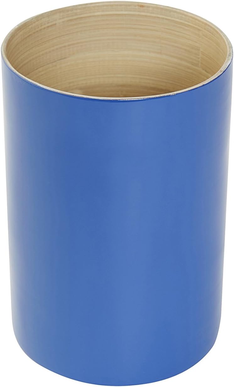 Compactor Home Storage Large Bamboo Utensils/Cutlery/Pen Holder, Indigo