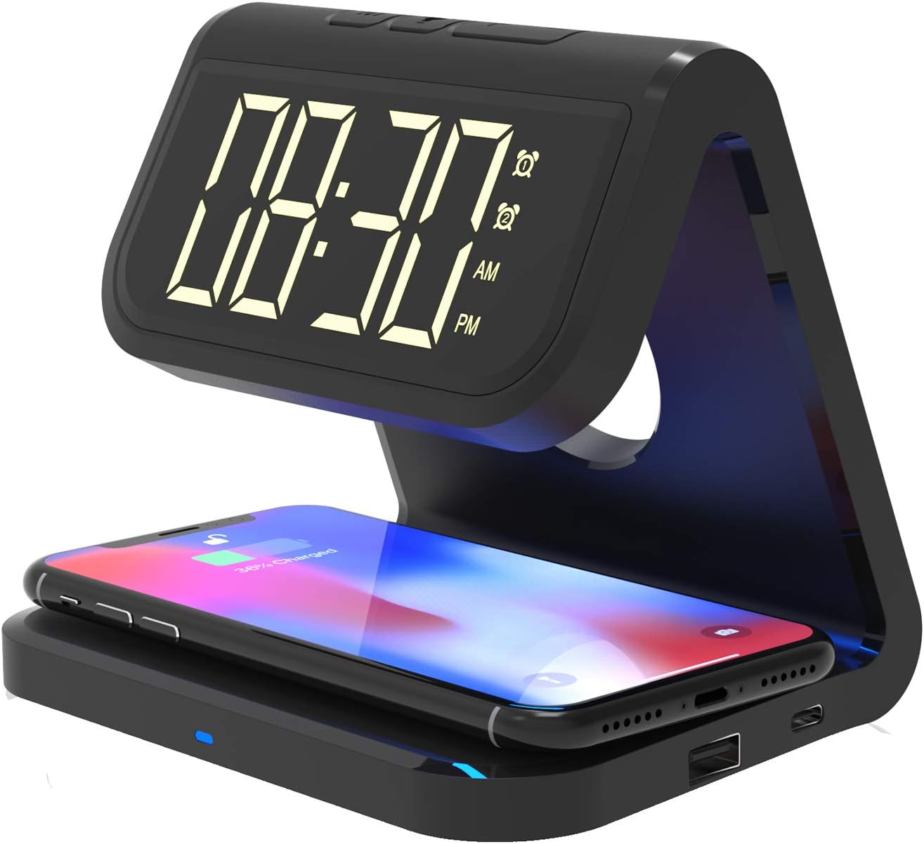 Blaupunkt MP2850133 Enceinte Réveil avec Chargeur Induction pour