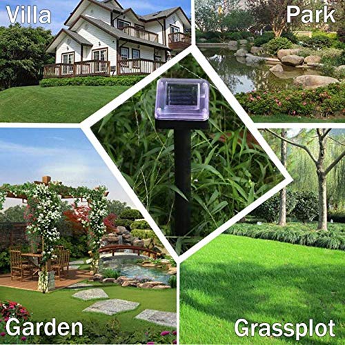 image for LIGHTSMAX Solar Mole Repellent 4 Pack, Ultrasonic Pest Control Rodent 
