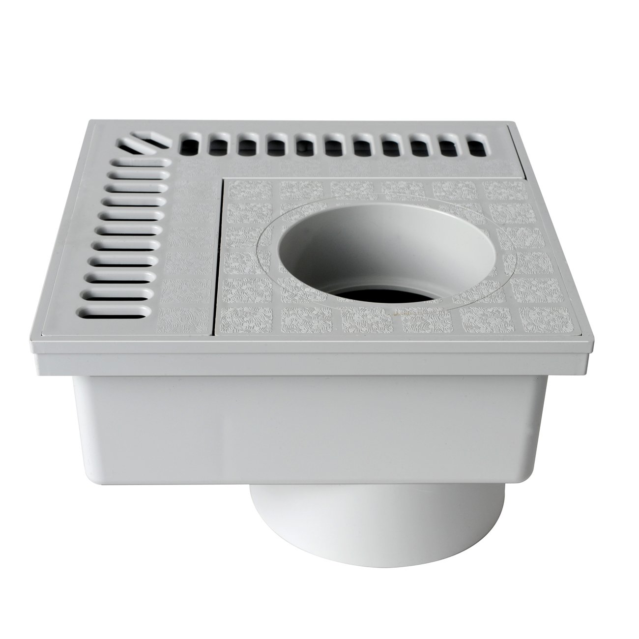 First Plast chan20g-y Manhole Cover syphom Corner in PVC, Grey, 200 x 200 mm