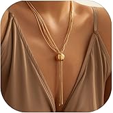 Titayen Chunky Ball Necklace for Women Ball Choker Necklace Large Exaggerated Chunky Chain Jewelry