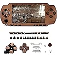 OSTENT Full Housing Shell Faceplate Case Parts Replacement for Sony PSP 2000 Console - Color Brown