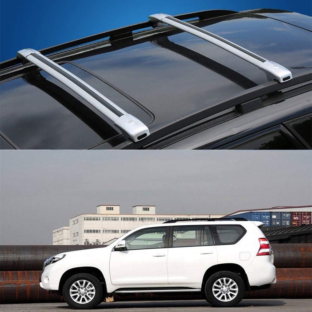 Custom Fit For Land Cruiser Prado Aluminum Alloy Roof Rack Crossbars Top Roof Rail Cargo Bars For Land Cruiser Prado (Size : For prado 2013)