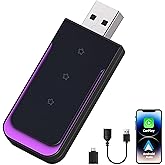 Mini Wireless Carplay Adapter for iPhone & Android, Plug and Play Low Latency Convert Wired to Wireless CarPlay Dongle for Cars with USB-A/C, Compatible with Cars from 2016 and iOS 10+/Android 11+