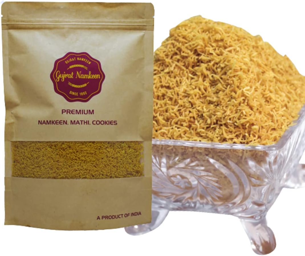 Gujrat Namkeen Hand Made Gujrat Bhelpuri Bhujia Pure Vegetarian Snacks (400 Gram)