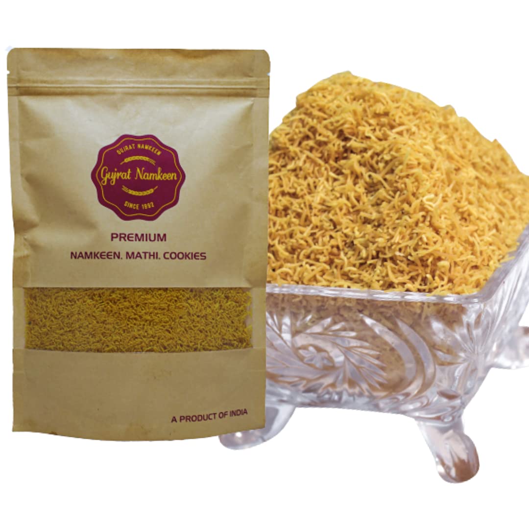 Gujrat Namkeen Hand Made Gujrat Bhelpuri Bhujia Pure Vegetarian Snacks (400 Gram)