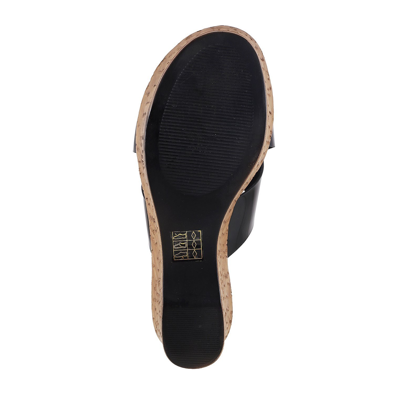 mochi women black synthetic sandals (34-9155)