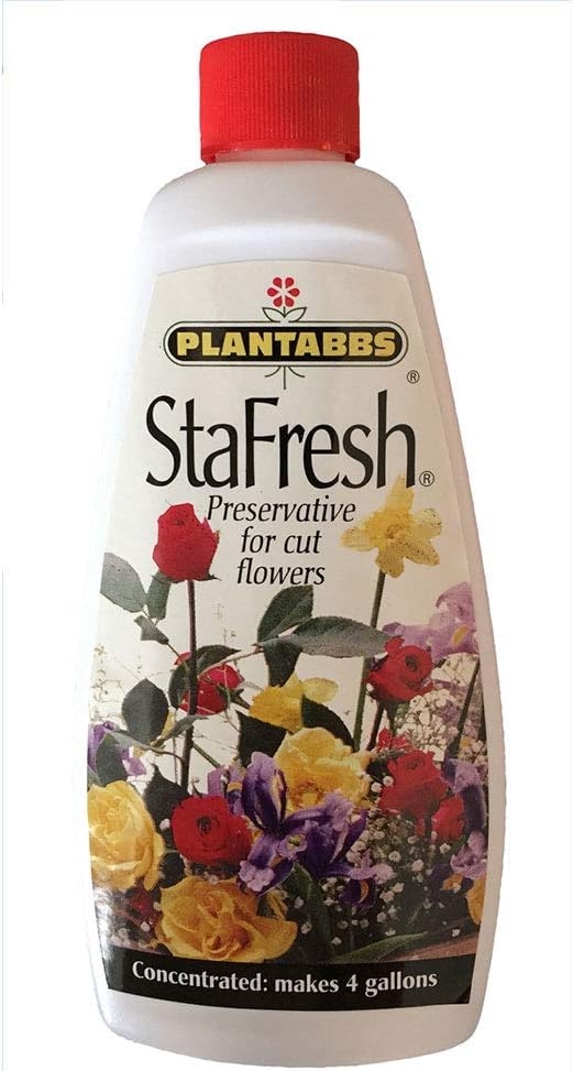 Dried & Preserved Flora - Plantabbs StaFresh Cut Flower Food for Long Lasting Blooms - Plant Preservative Mix Extends Life for All Cut Roses, Garden Flowers, and Bouquets - Pet Safe