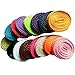 [Hand made 9mm wide Thread Glitter Sparkle Shoelaces Shoe Laces Strings Shoestrings for Sneaker 110cm 15 Colors