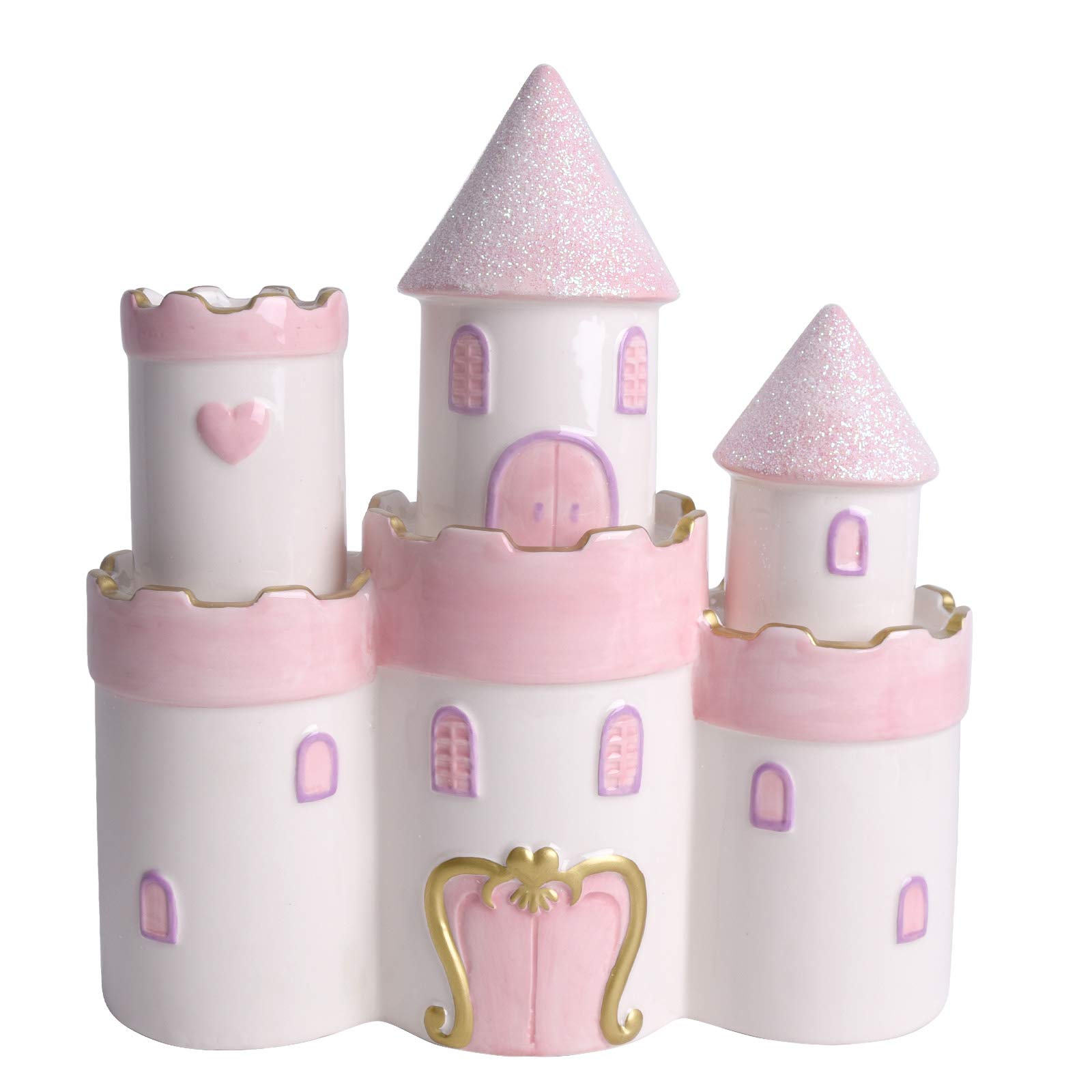 Photo 1 of Vencer Large Ceramic Princess Castle Piggy Bank Kids Piggy Bank for Girls and Boys,Money Bank,Kids Piggy Bank,Pink,Great Gift Toy for Kids,VTM-01