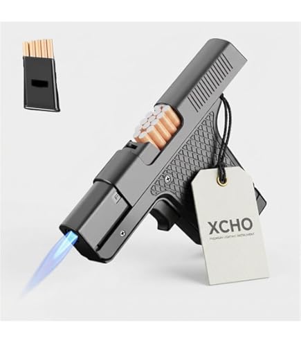 cigarette holder and lighter gun Amazon.com: Gun Butane Torch Lighter. Filling is Possible, PistolCigarettes Case  Lighter Lighter,Great for Smokers Gun LighterGift for Men Collectibles (No  Fuel) (Blue and Black) : Health & Household